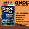Dầu Nhớt ONOL Dành Cho Xe Ô TÔ 5W-30 Có ESTER  Nhập Khẩu UAE Dubai
